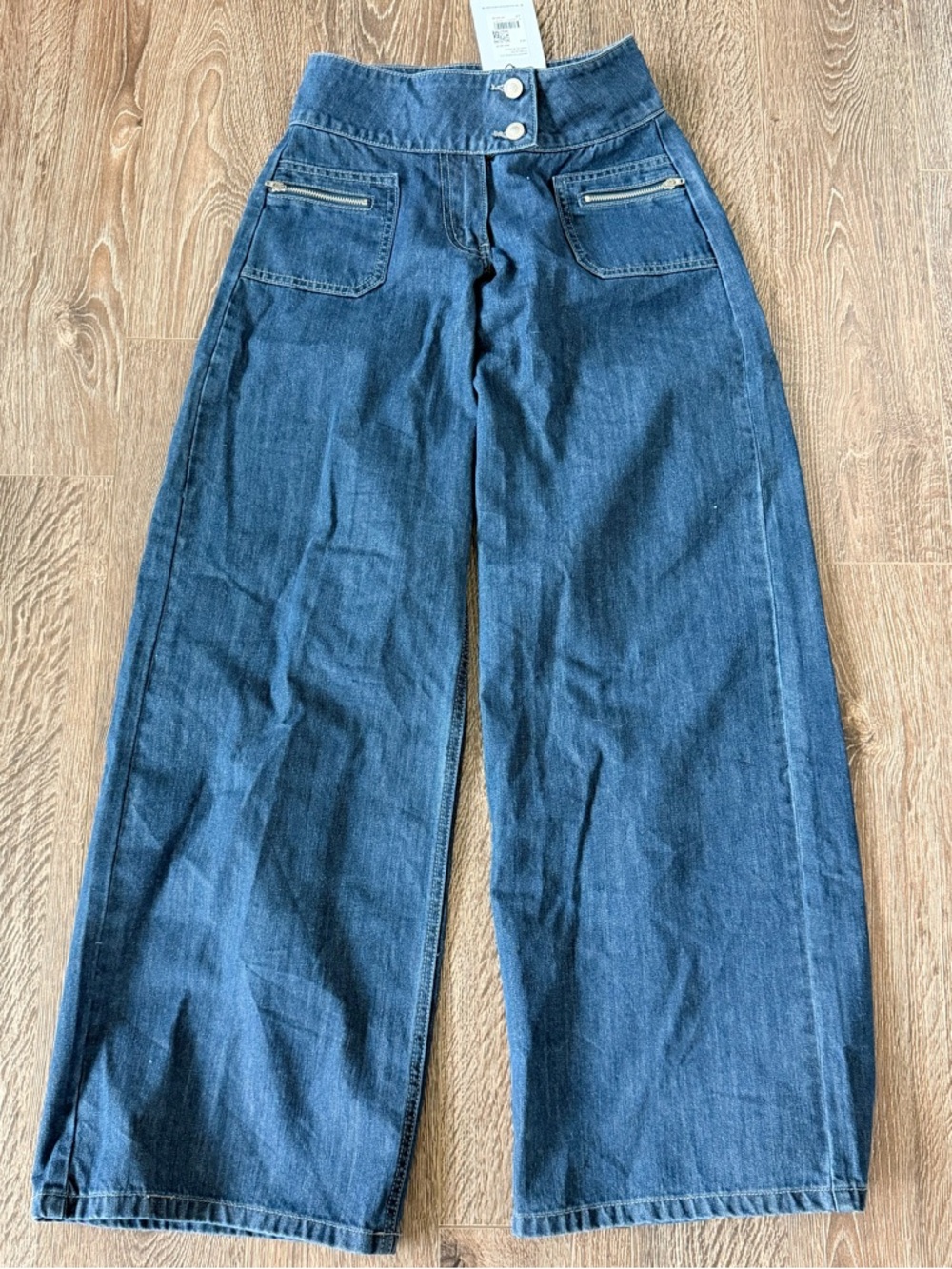NWT princess polly Unwritten Mid Rise Wide Leg Jeans - Picture 2 of 4